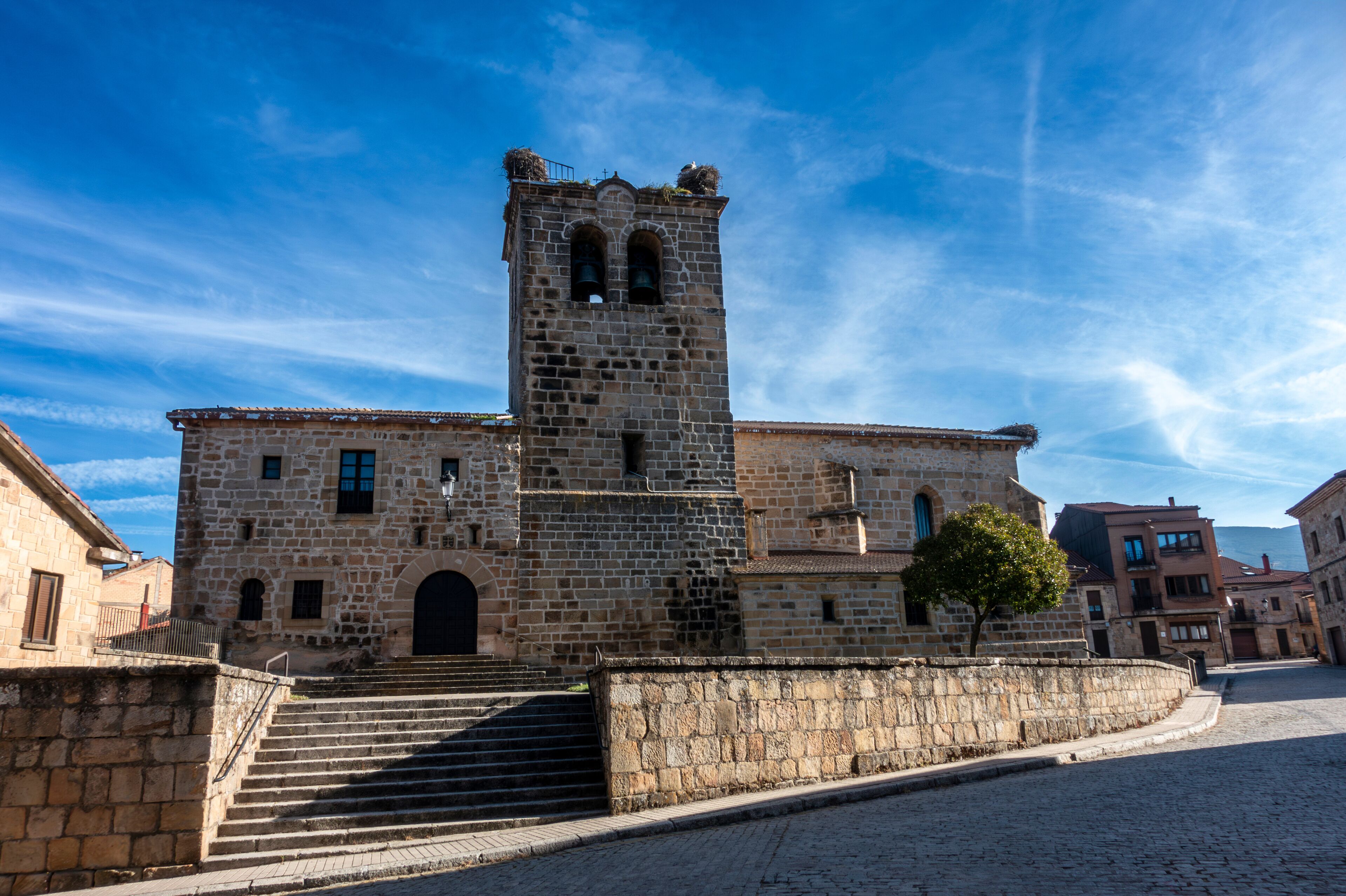 Romanesque (with Gothic Elements) 12th-13th Century San Miguel Arcangel Church in Duruelo de la Sierra, Soria, Castilla y Leon, Spain