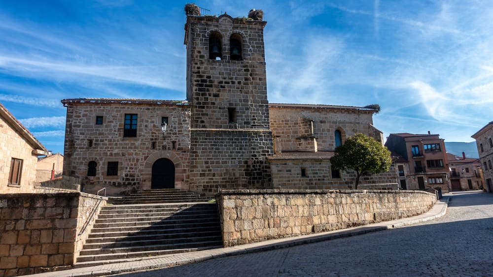 Romanesque (with Gothic Elements) 12th-13th Century San Miguel Arcangel Church in Duruelo de la Sierra, Soria, Castilla y Leon, Spain