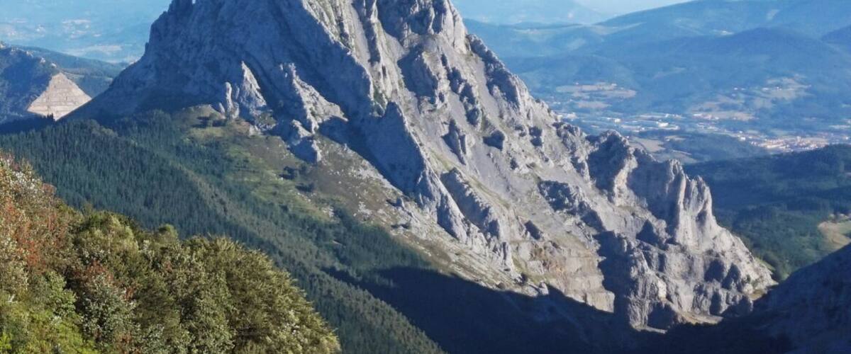 Mountain Alluitz in Urkiola Natural Park. Basque Country, Spain.