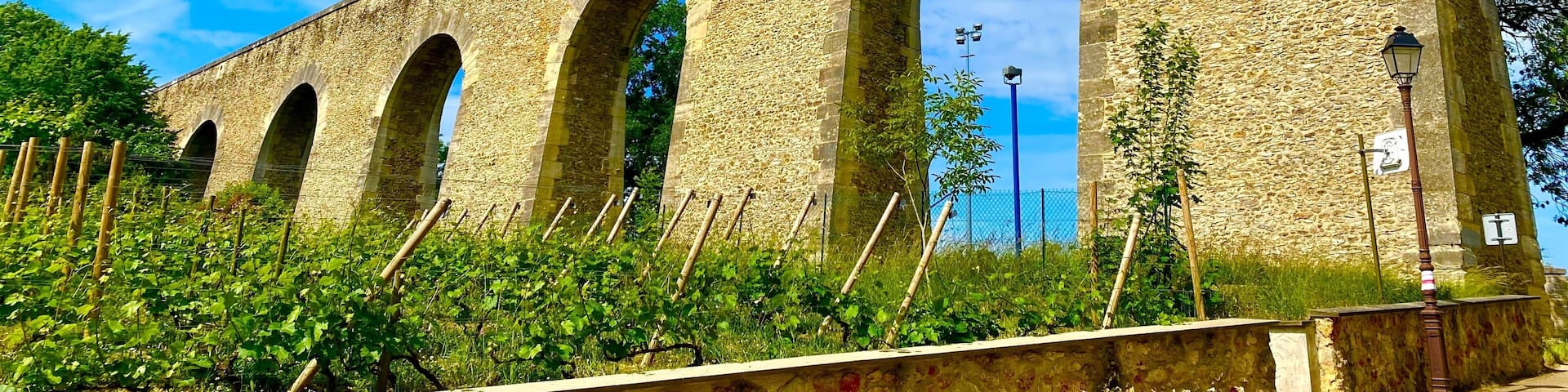 roman aqueduct in Louveciennes near Paris