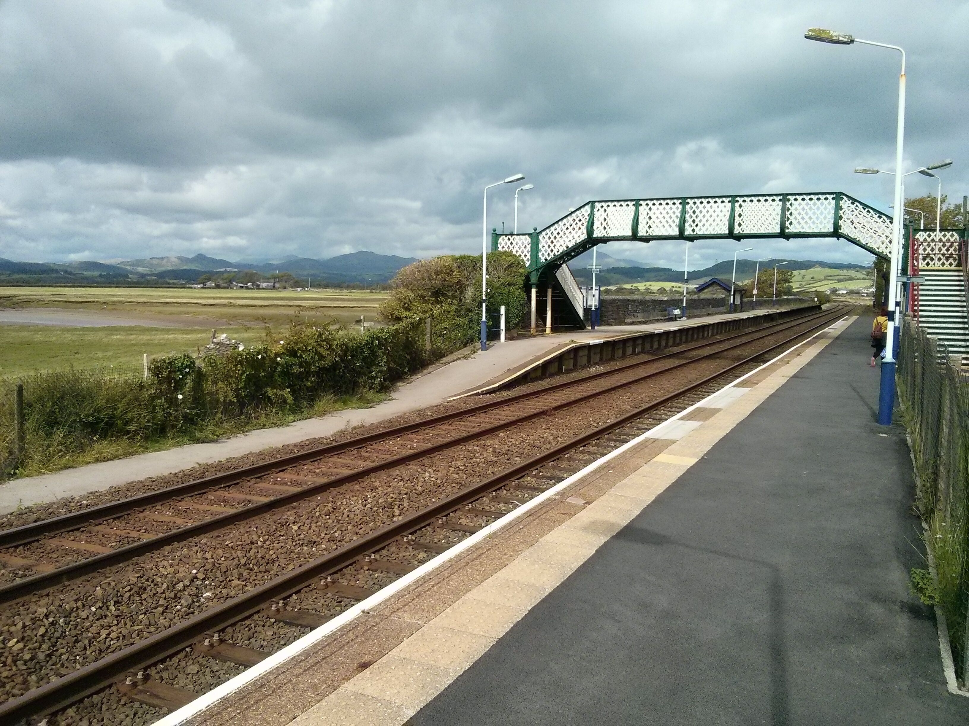 Kirkby in Furness railway station view