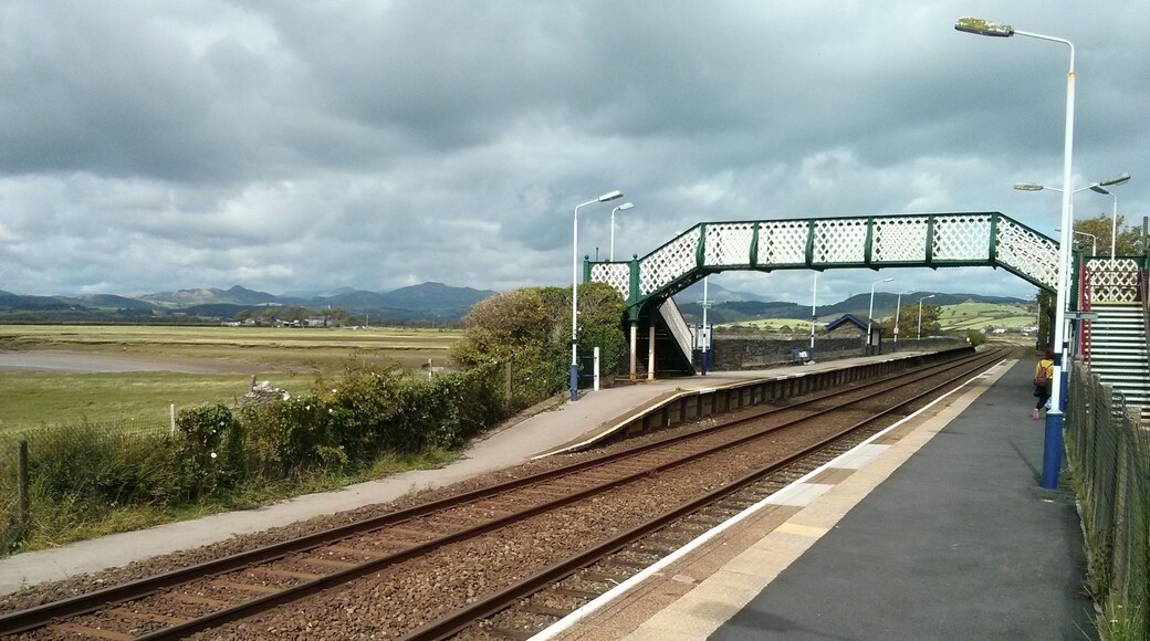 Kirkby in Furness railway station view