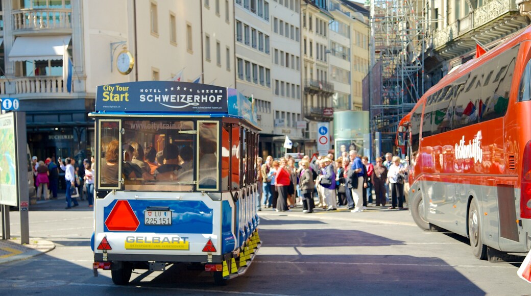 Old Town Lucerne featuring touring, a city and street scenes