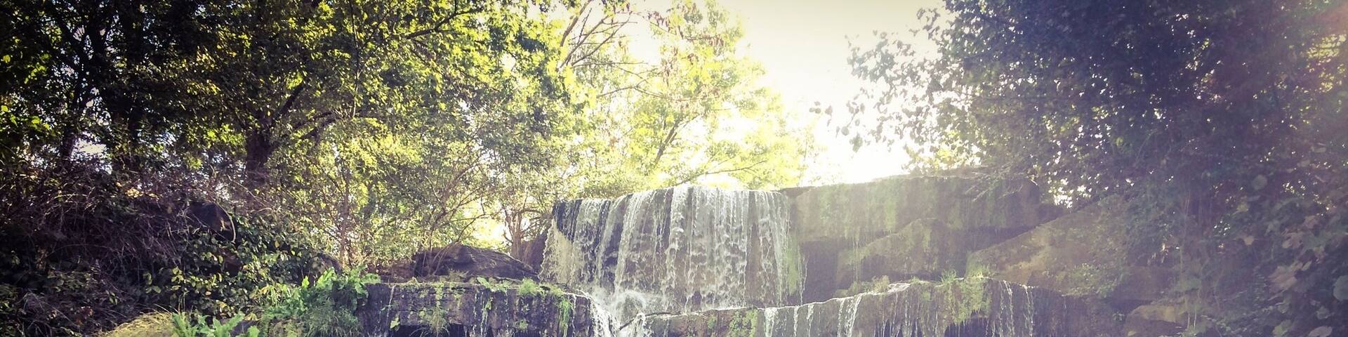 This historic park dates back to the early 1800s when then first settlers to the area arrived. It features the what is said is the worlds largest man made waterfall and a fountain dedicated to Princess Im-Mi-Ah-Key wife of Chickasaw Indian chief Tuscumbia for whom the town is named.
Oka Kapassa is a special Native American gathering that is held here and is dedicated to celebrating the culture and traditions of American Indians who once thrived in Alabama. The gathering is a coming home of sorts for the tribes that were forcibly removed from their homes in the Southeast. There's also a stature that reflects the Indians forced March to the west called "Sacred Tears, The Exit to the West."