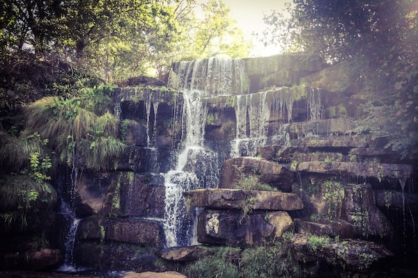 This historic park dates back to the early 1800s when then first settlers to the area arrived. It features the what is said is the worlds largest man made waterfall and a fountain dedicated to Princess Im-Mi-Ah-Key wife of Chickasaw Indian chief Tuscumbia for whom the town is named.
Oka Kapassa is a special Native American gathering that is held here and is dedicated to celebrating the culture and traditions of American Indians who once thrived in Alabama. The gathering is a coming home of sorts for the tribes that were forcibly removed from their homes in the Southeast. There's also a stature that reflects the Indians forced March to the west called "Sacred Tears, The Exit to the West."