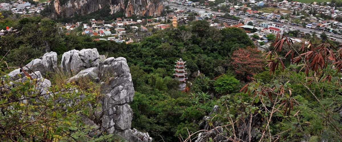 View from the Marble mountains, Da Nang, Vietnam