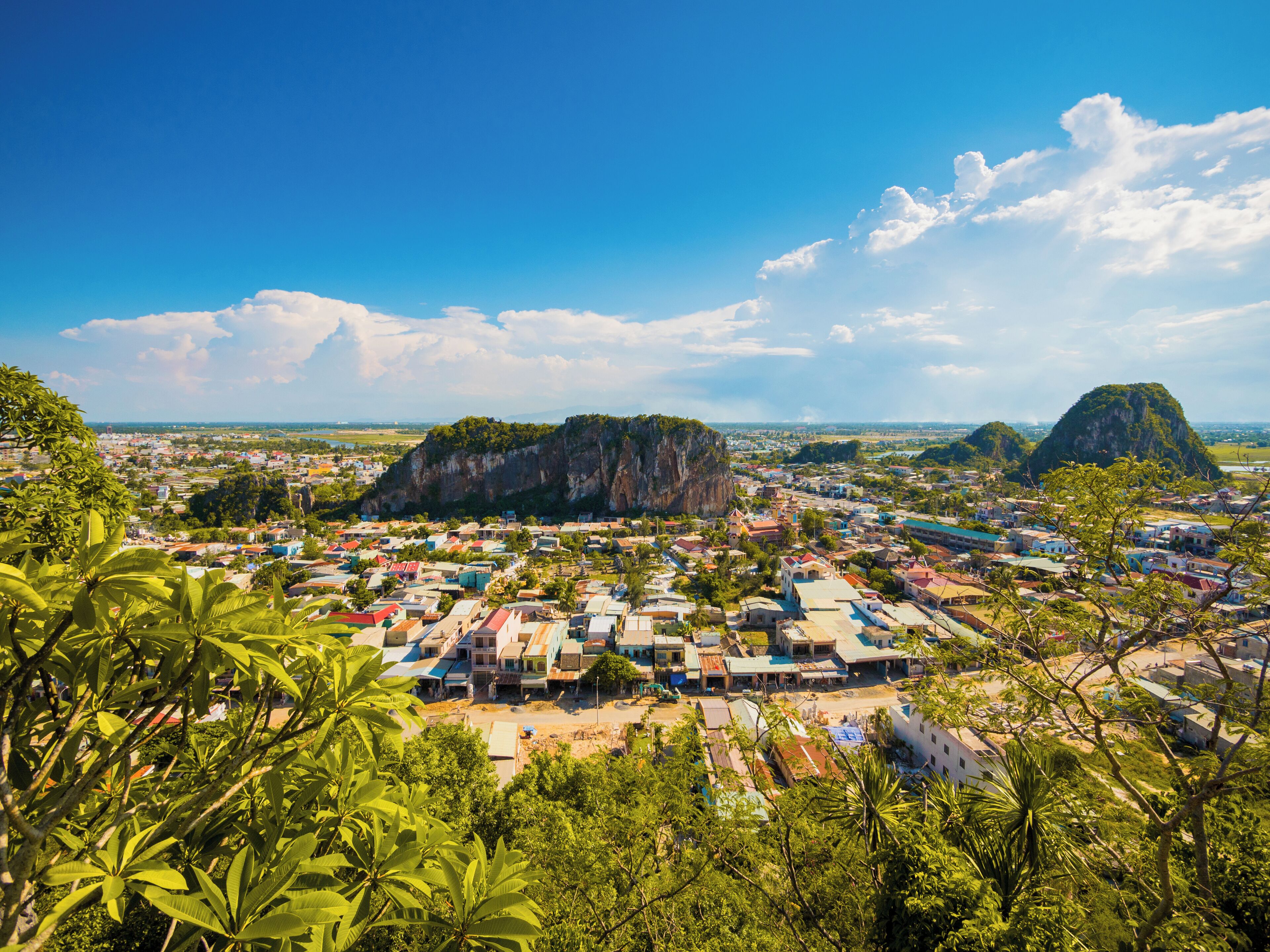 View of the city of Danang in Vietnam