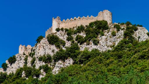 Château ruiné de Puilaurens, Aude, France