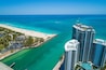 Aerial image of the Haulover Beach Bal Harbour ocean inlet