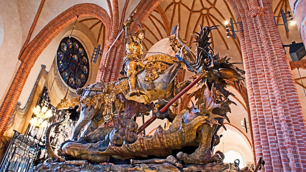 The dramatic statue