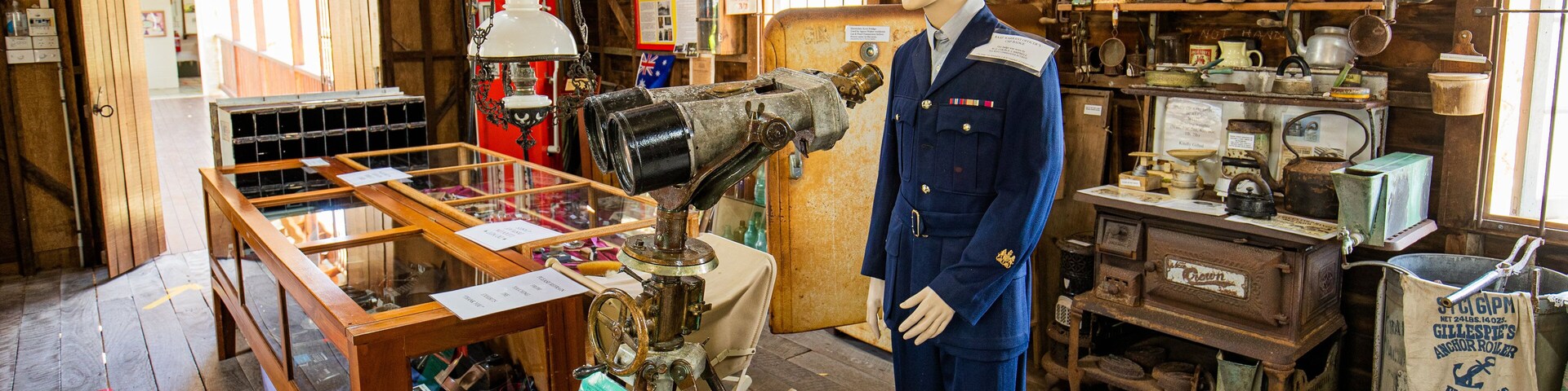 Agnes Water Museum and Visitor Centre showing interior views