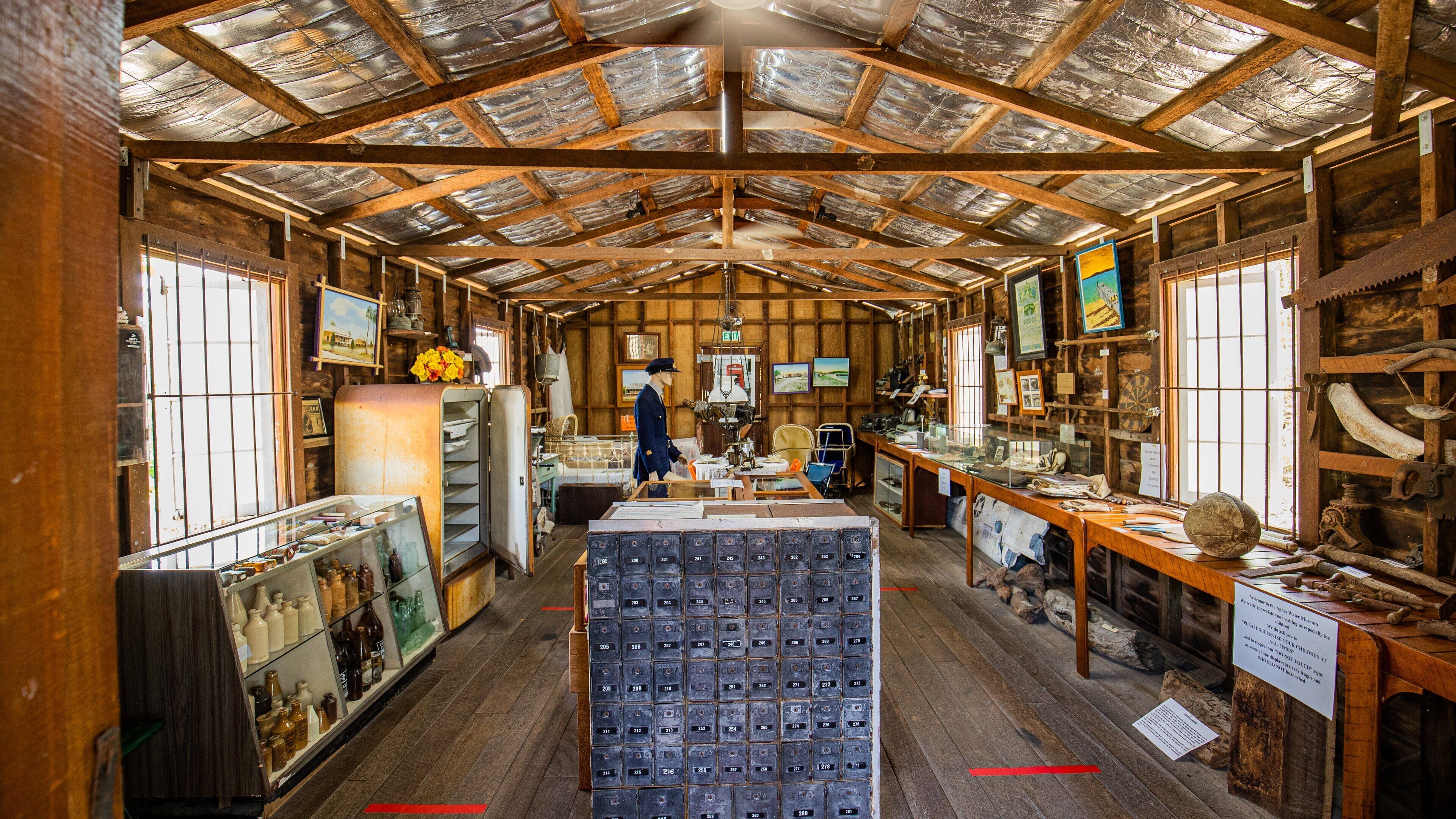 Agnes Water Museum and Visitor Centre featuring interior views