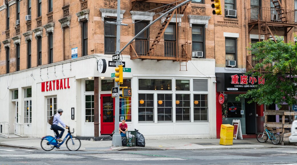 Hell\'s Kitchen featuring street scenes