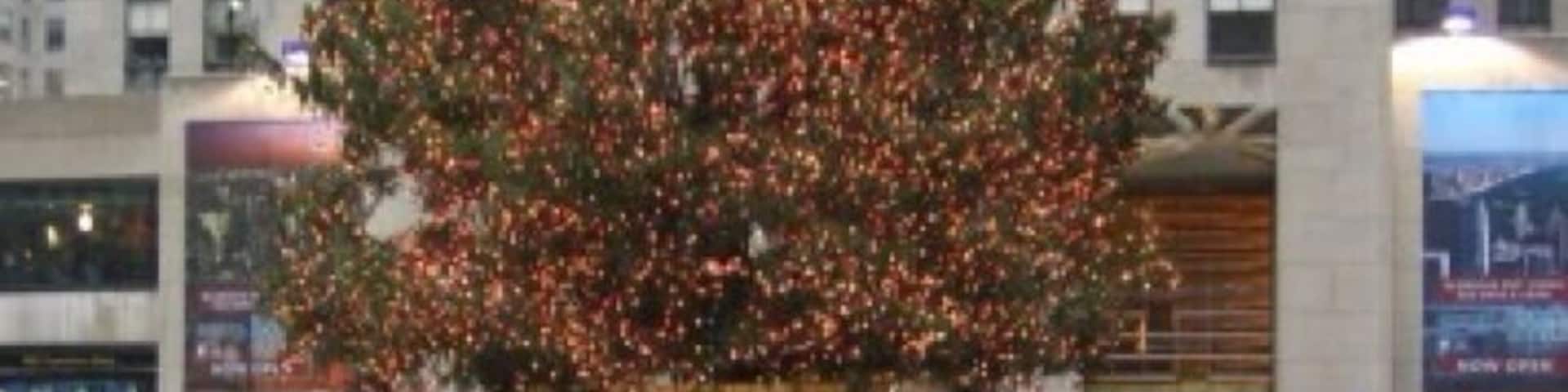 Ice skating at Rockefellar Center.