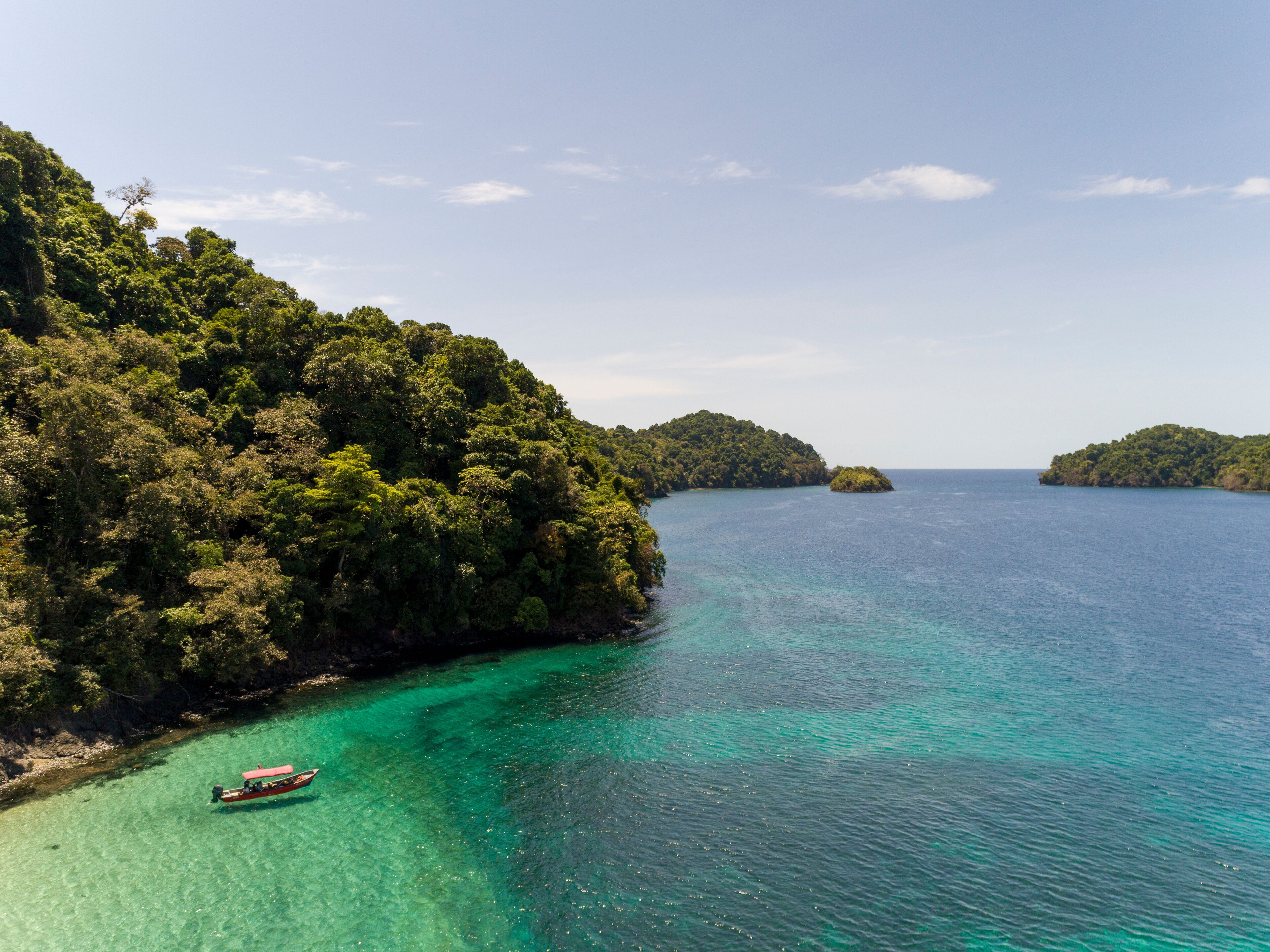 Canales de Afuera island, Coiba National Park, Panama, Central America - stock photo