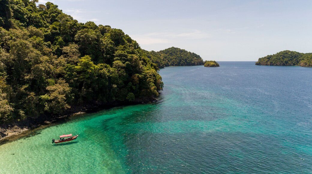 Canales de Afuera island, Coiba National Park, Panama, Central America - stock photo