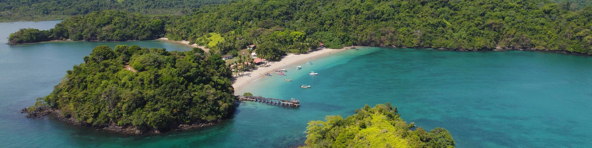 Scenic Coiba Island Aerial View