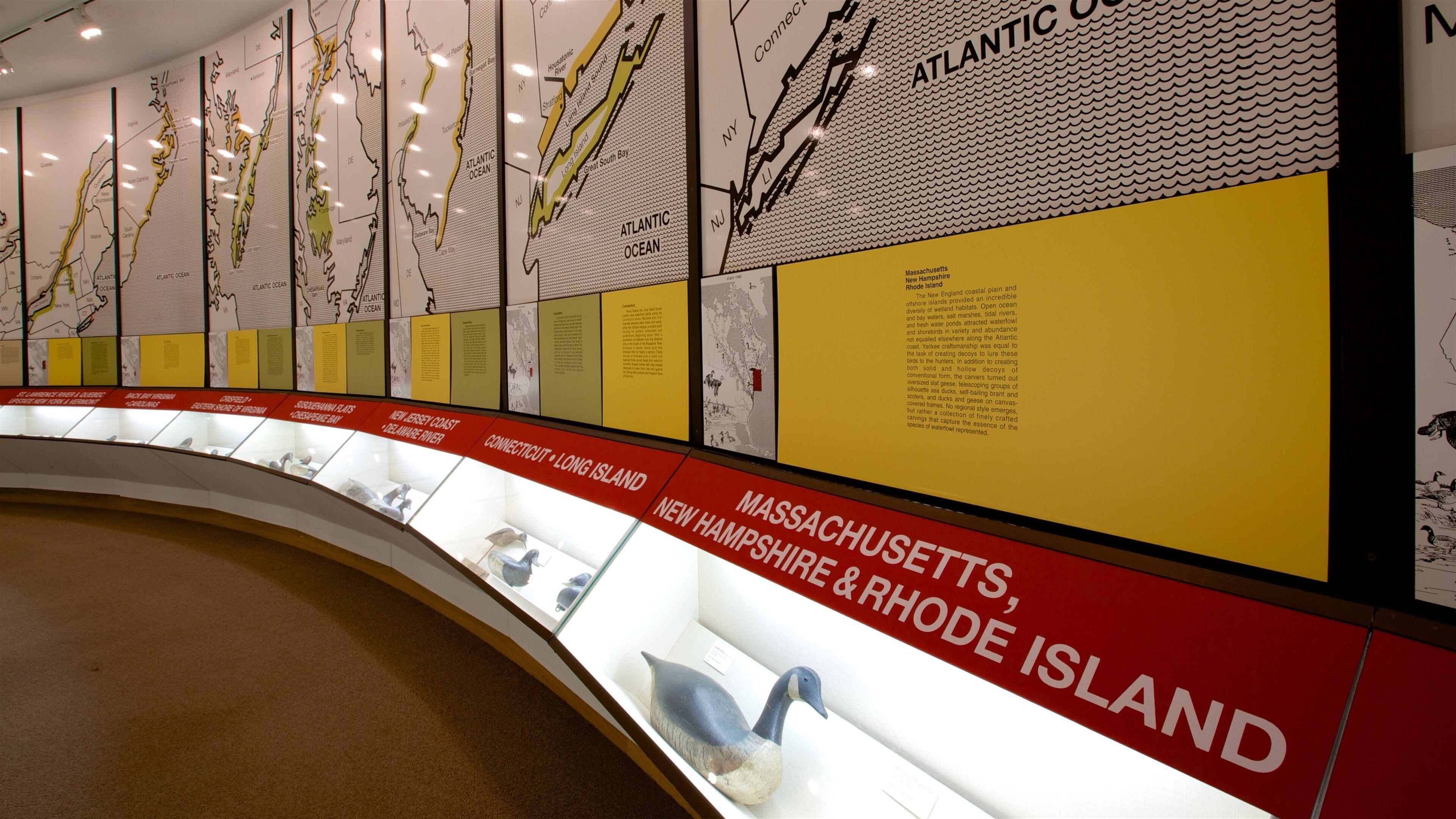 Ward Museum of Wildfowl Art que inclui vistas internas