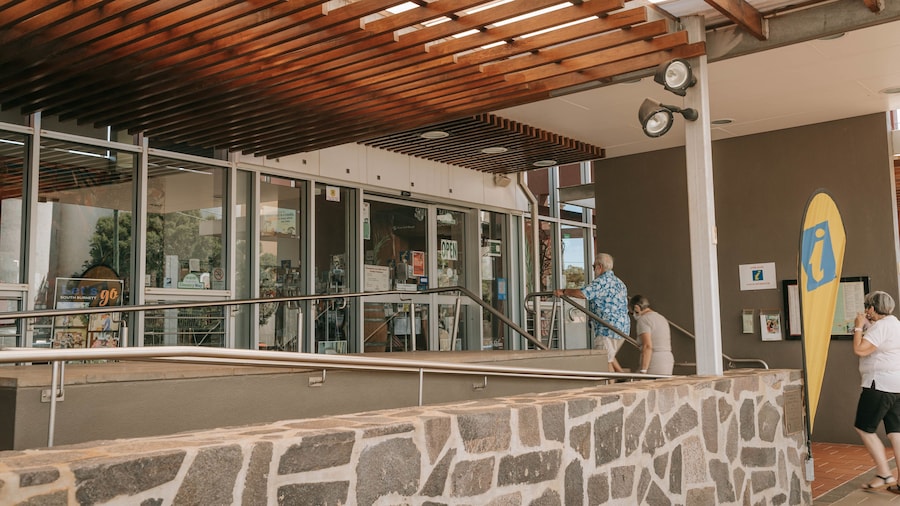 Kingaroy Visitor Centre as well as a small group of people