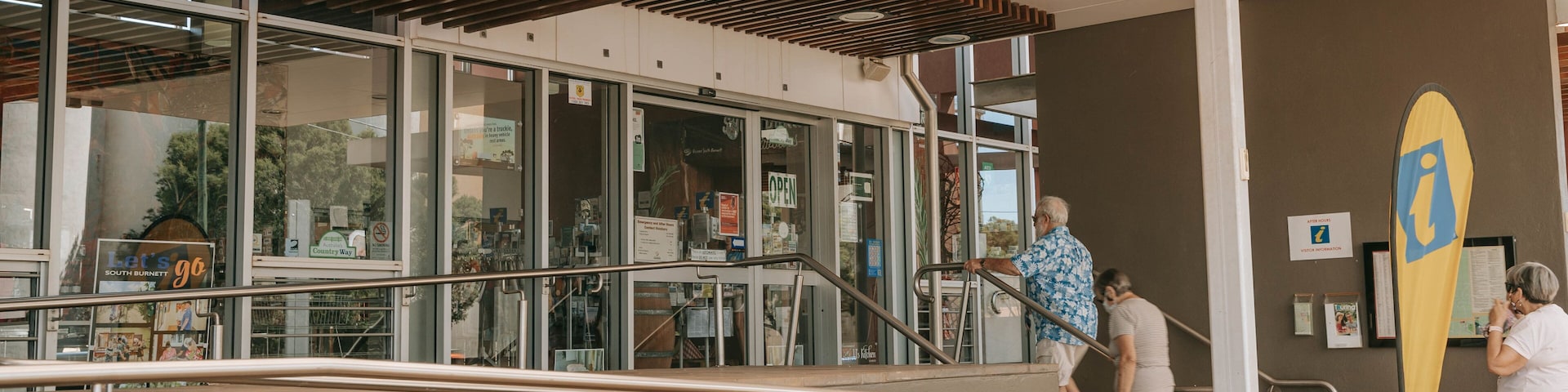 Kingaroy Visitor Centre as well as a small group of people