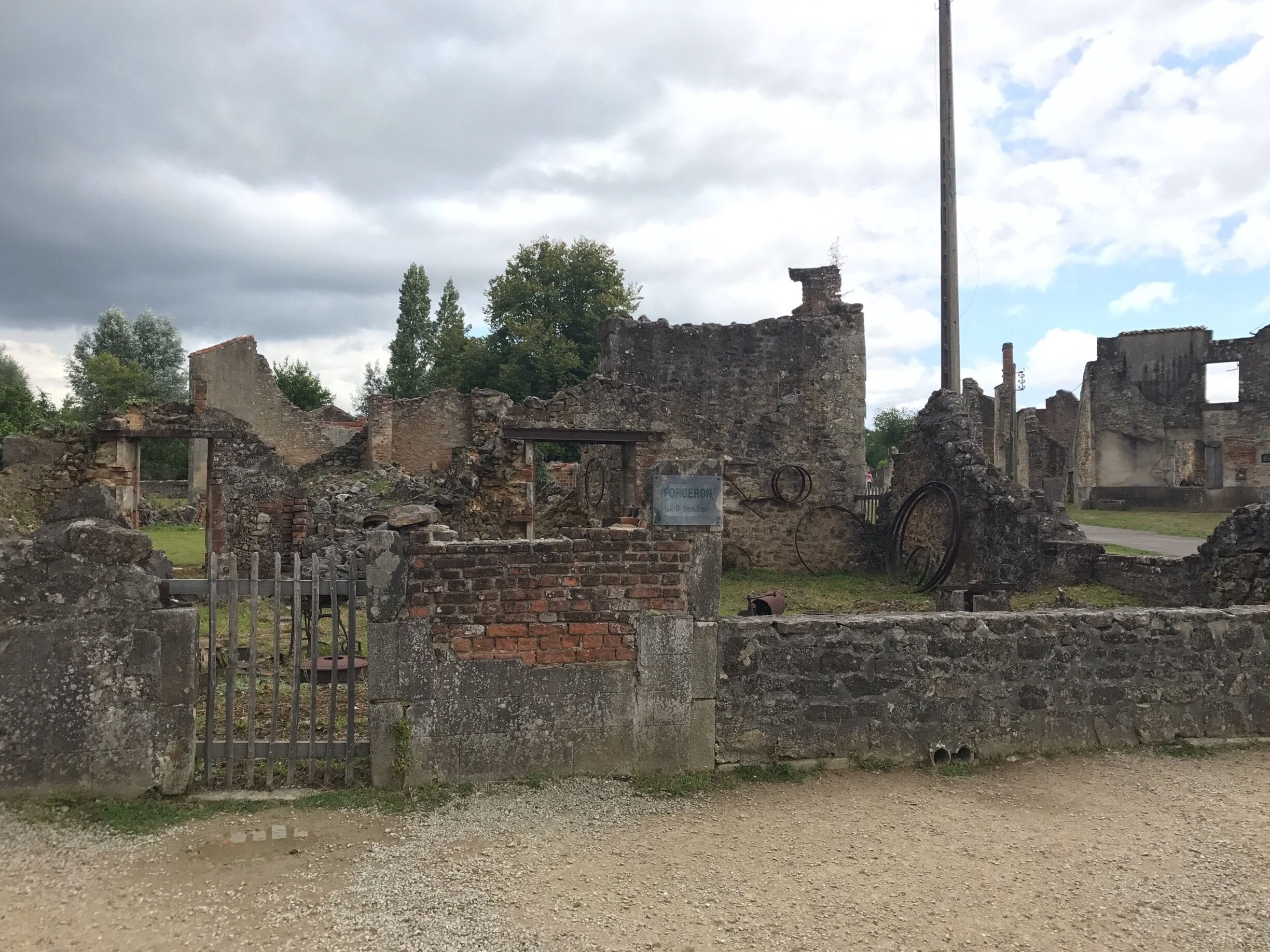On 10 June 1944, the village of Oradour-sur-Glane was destroyed by the Nazis in just a few hours.  Only 5 of the 647 people in the town that day survived. 