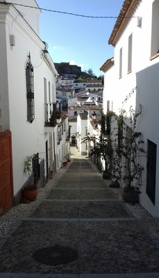 Cute little street with a view straight to to the mosque!