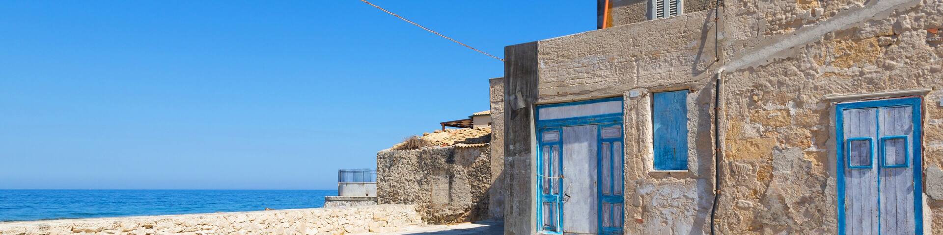 Marzamemi (Sicily, Italy) - The fishing village of Marzamemi is in the deep south-east of Sicily, one of prettiest seaside villages in Italy. , Shutterstock ID 713860642, Purchase Order: -