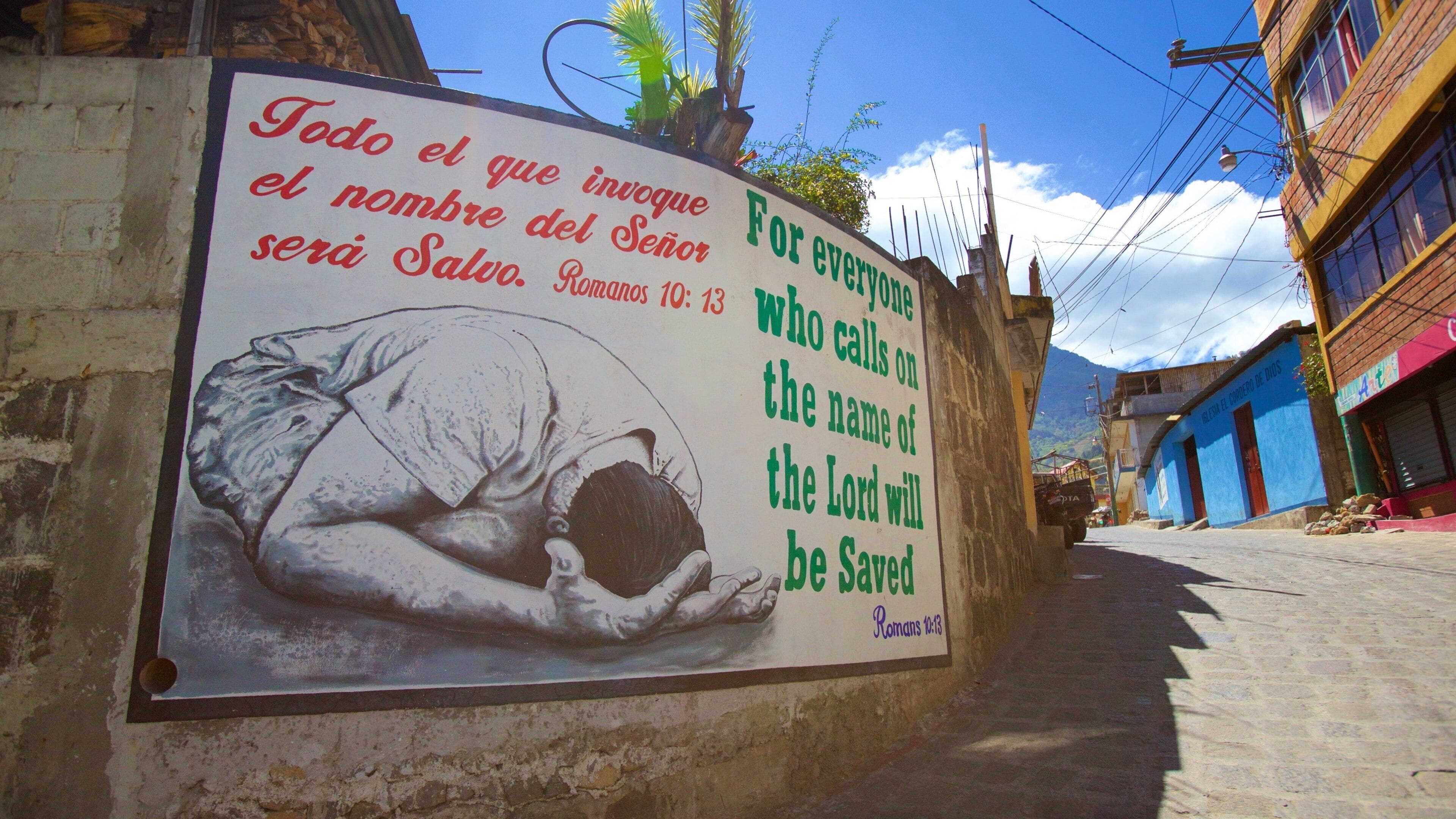 San Pedro La Laguna showing signage