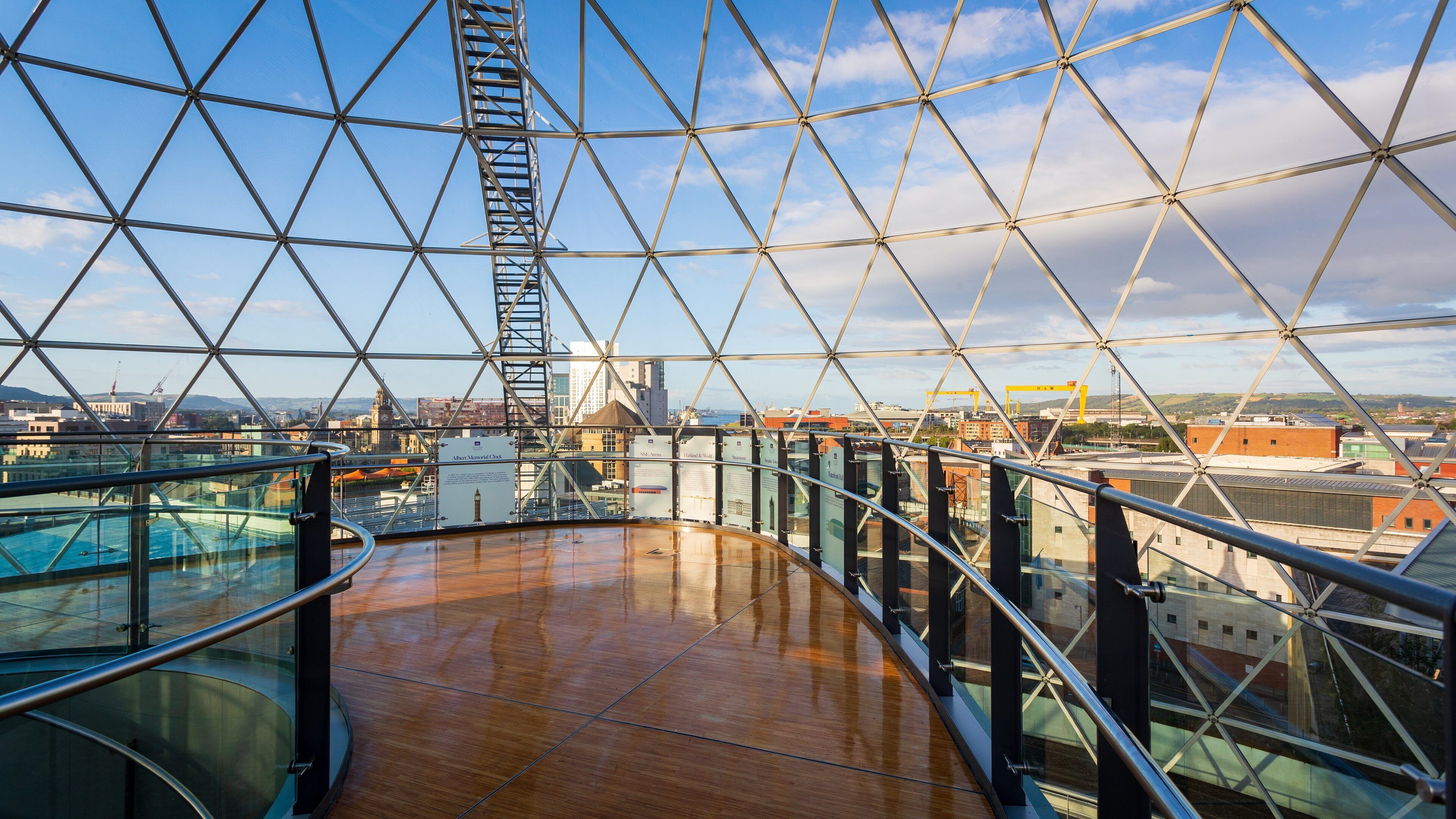 Victoria Square Shopping Centre which includes modern architecture, a city and interior views