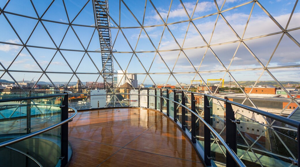 Victoria Square Shopping Centre which includes modern architecture, a city and interior views