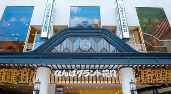Namba Grand Kagetsu showing signage and a city