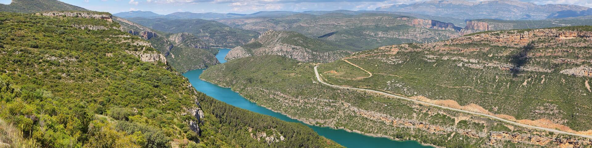 Serra de Mont-Roig in the Lleida Pre-Pyrenees, Catalonia.
