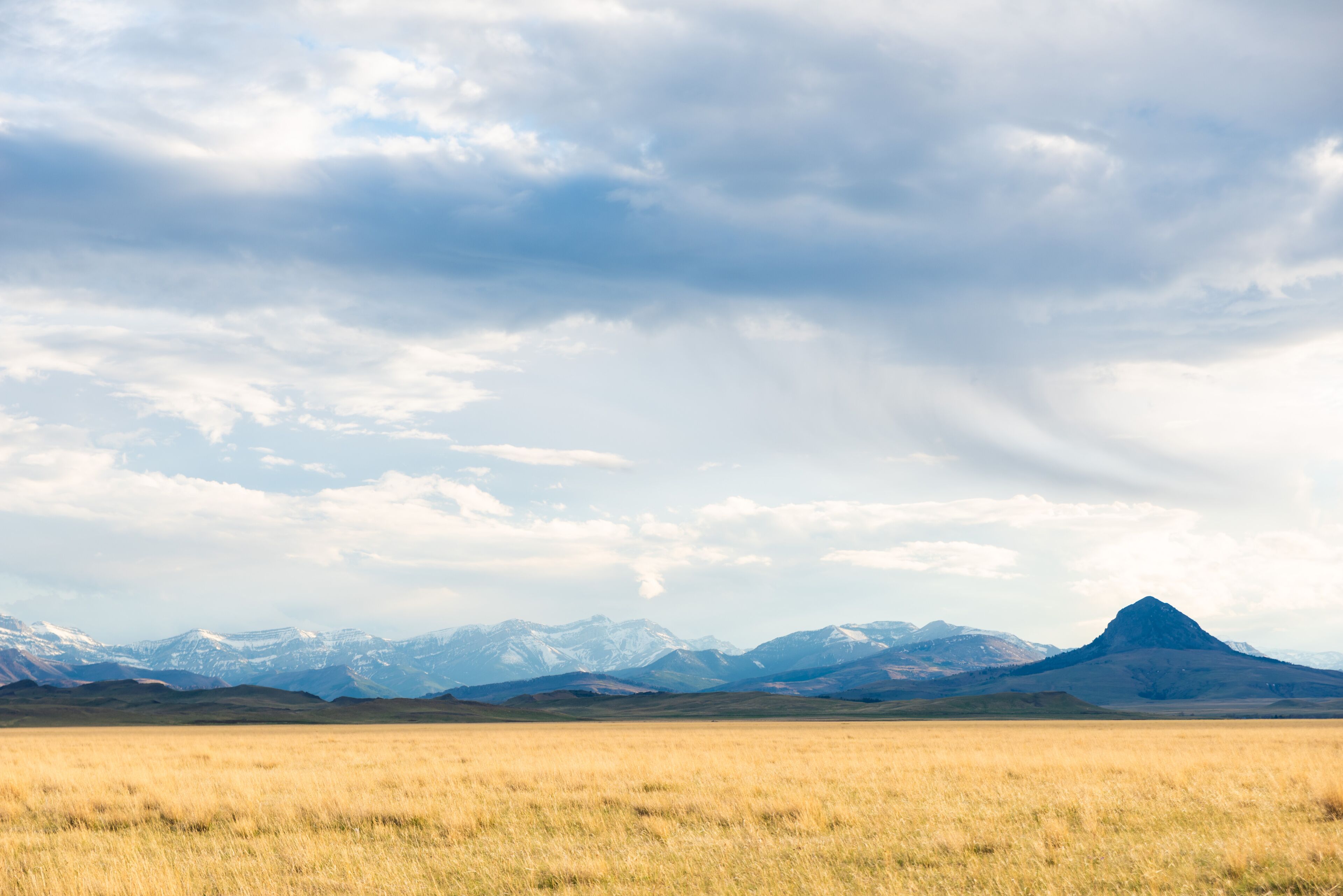 Dramatic Cloudscape Over Mountain Range
