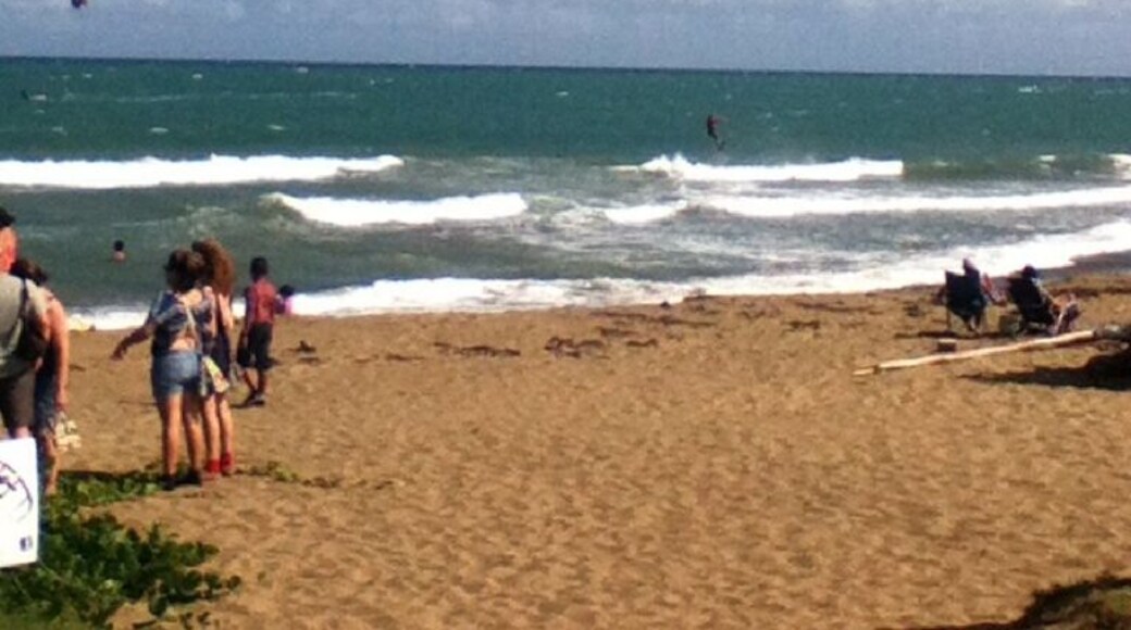 Perfect beach to practice surf board, boogie board and recently kite surfing. Not quite a beach for swimming or laying down to catch some sun.