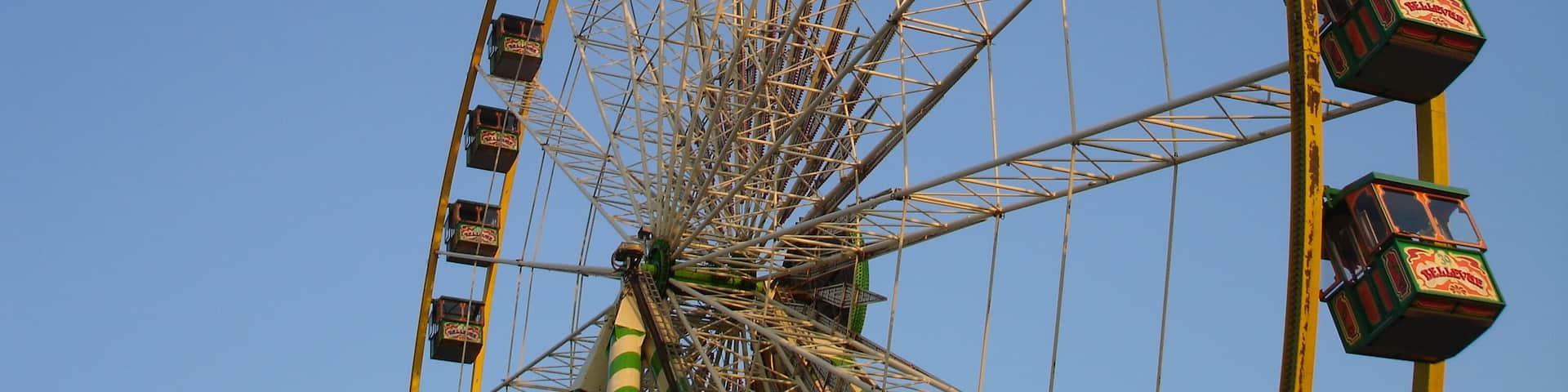 The wheel at the fair called Cranger Kirmes on a summer day in 2005.