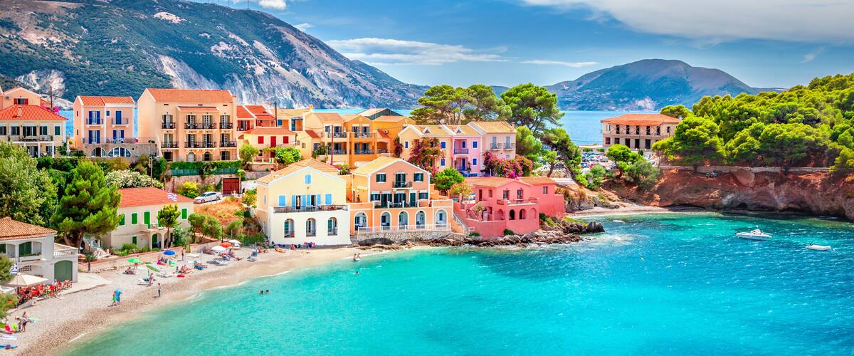Assos village in Kefalonia, Greece