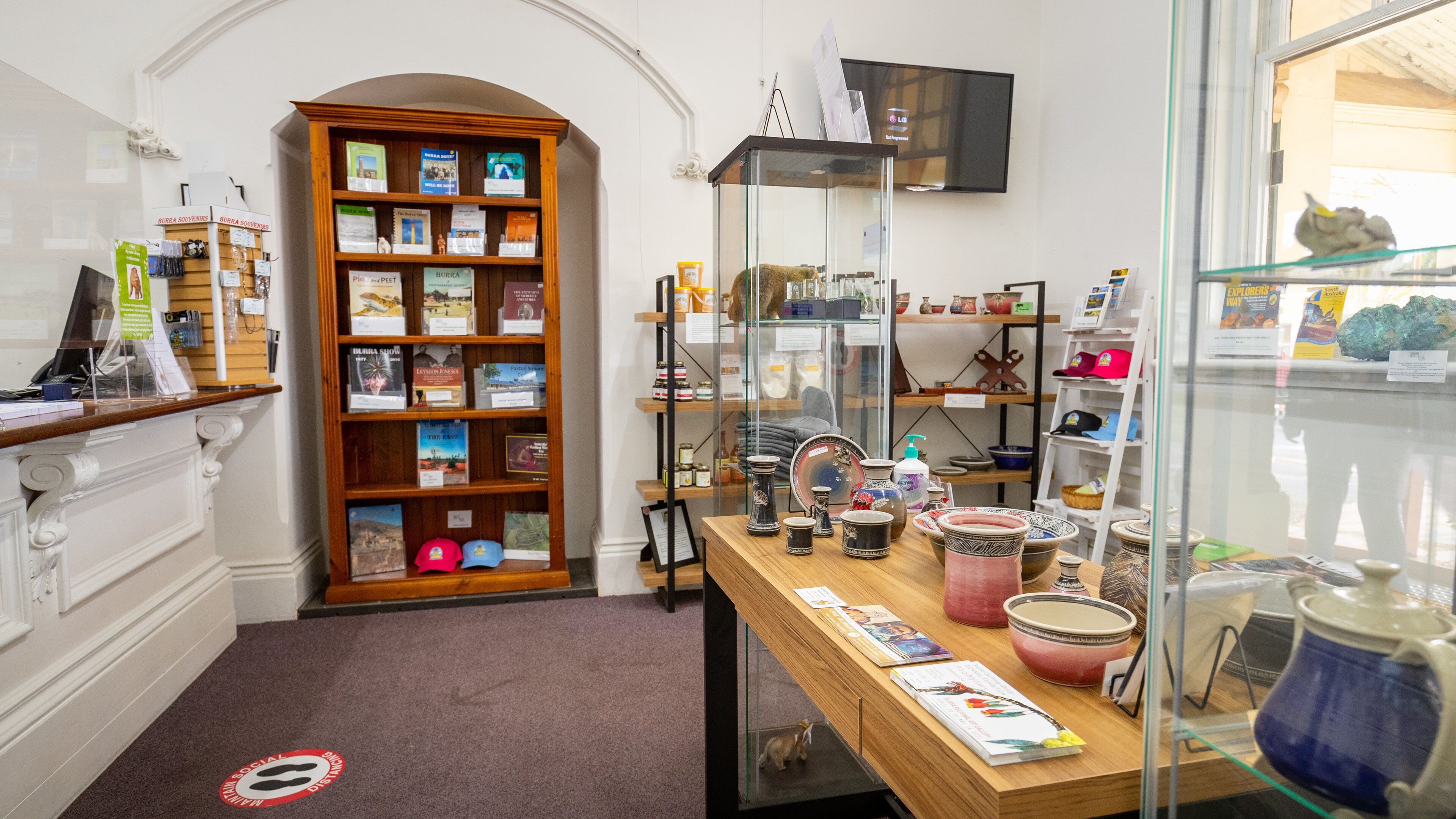 Burra Visitor Centre featuring interior views