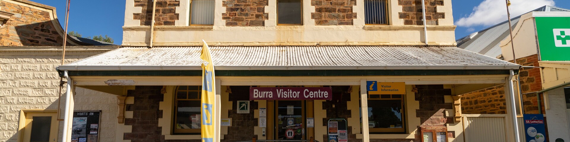 Burra Visitor Centre featuring a small town or village