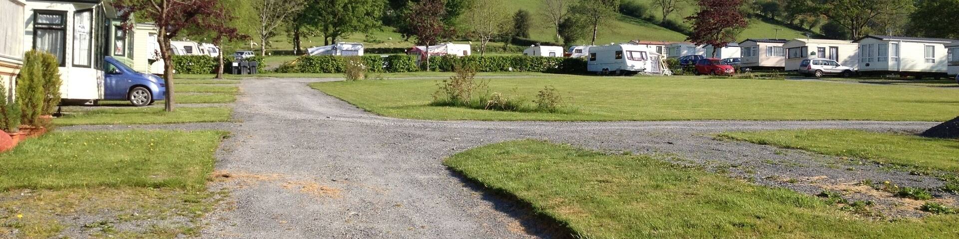 Maesbach caravan and camping park, Ffarmers, West Wales. A great place to stay and explore the Cambrian mountains.