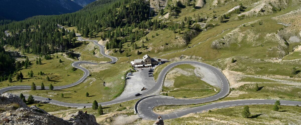 The view from the top of Col d'Izoard, Hautes Alpes,France