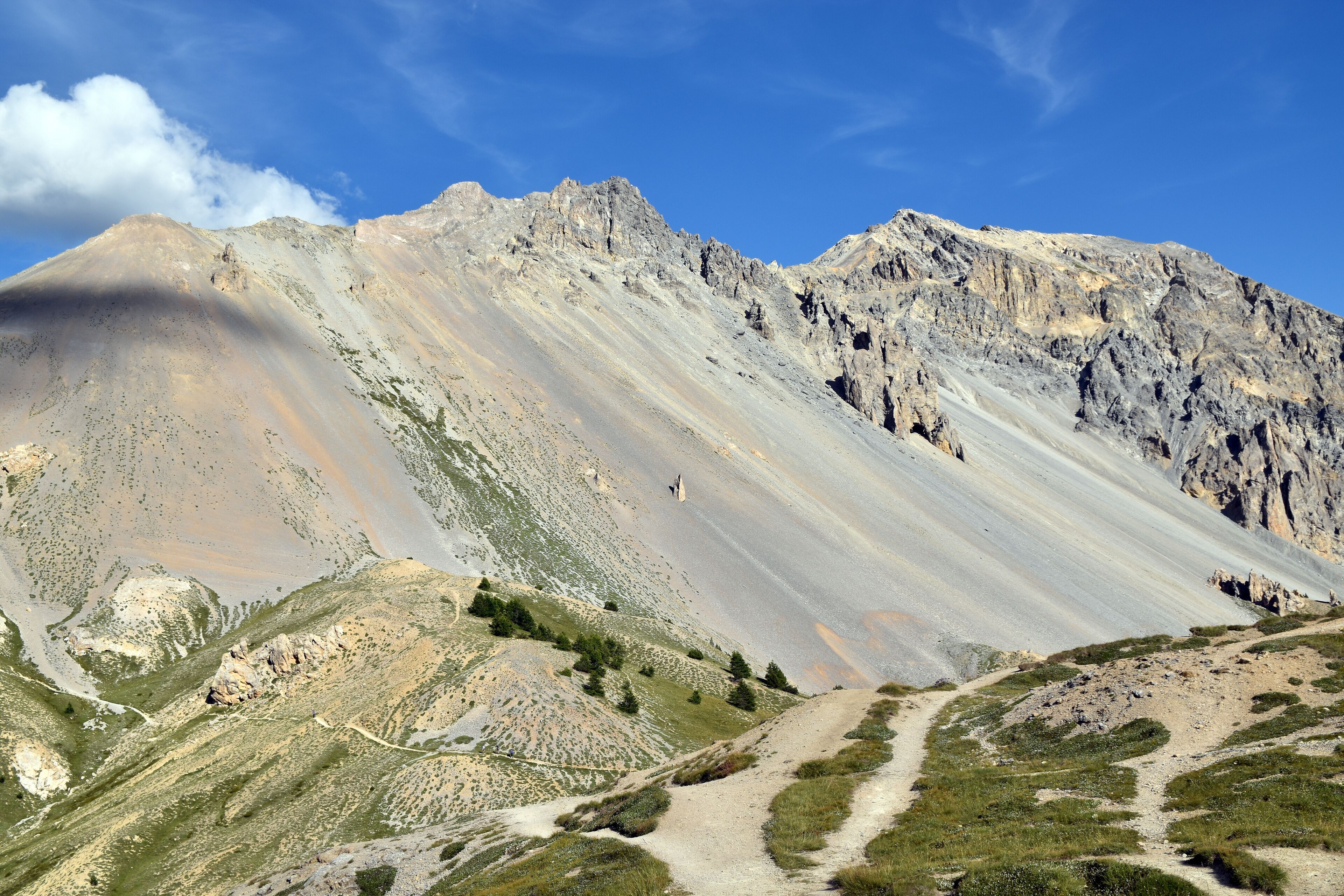 The view from the top of Col d'Izoard, Hautes Alpes,France