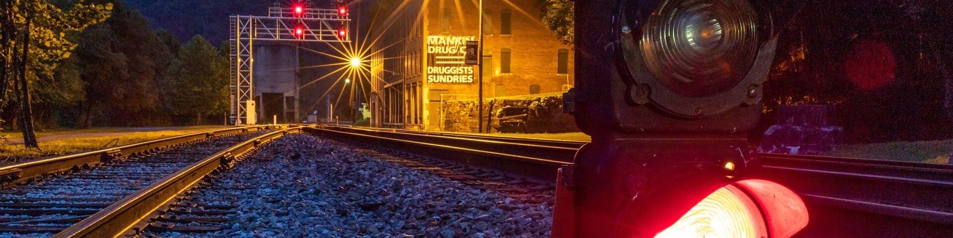 Early morning at the historic rail town of Thurmond