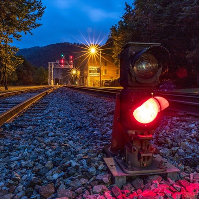 Early morning at the historic rail town of Thurmond