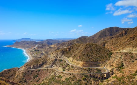 Andalusia, landscape. Cabo de Gata Park, Almeria.