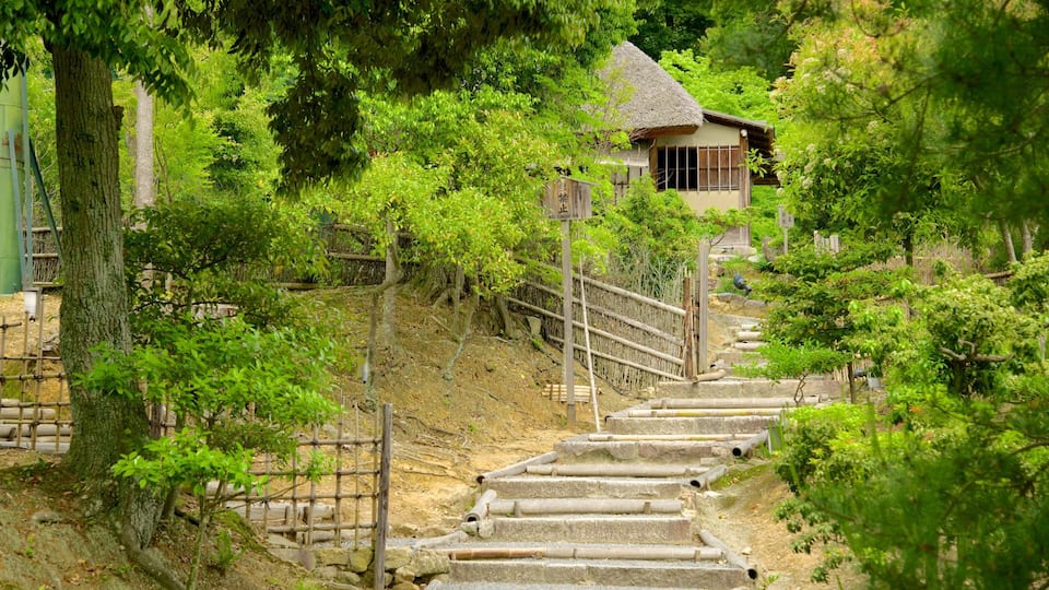 Kodaiji Temple which includes religious elements, a temple or place of worship and a garden