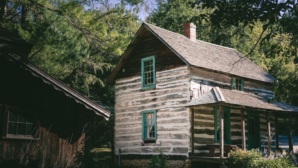 Log Cabin Norskedalen Heritage Center Wisconsin