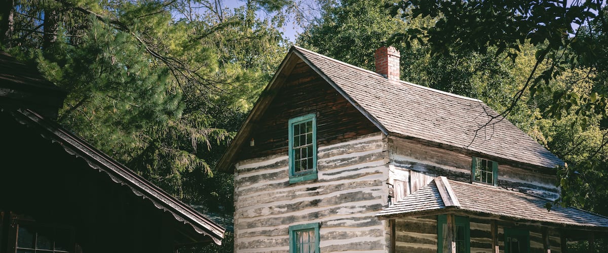 Log Cabin Norskedalen Heritage Center Wisconsin