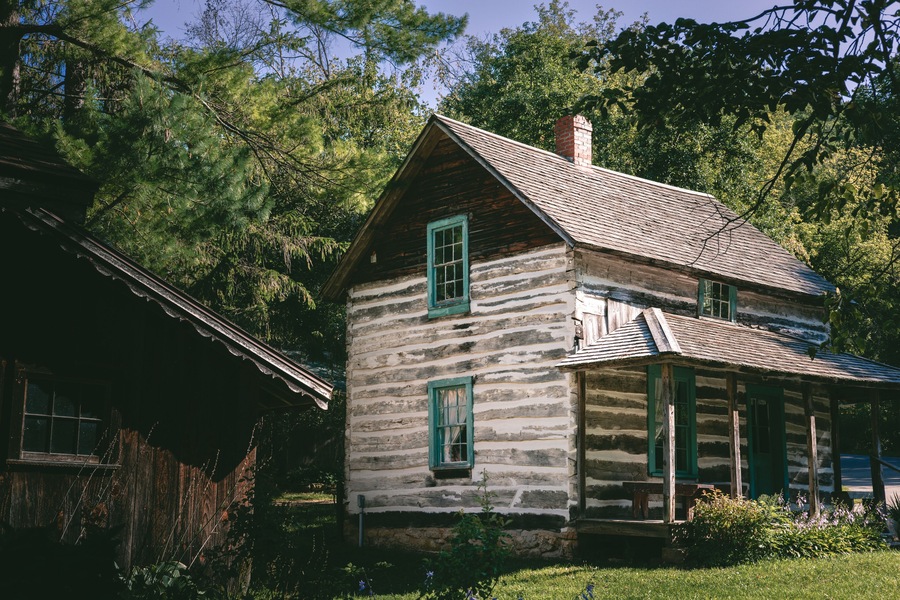 Log Cabin Norskedalen Heritage Center Wisconsin