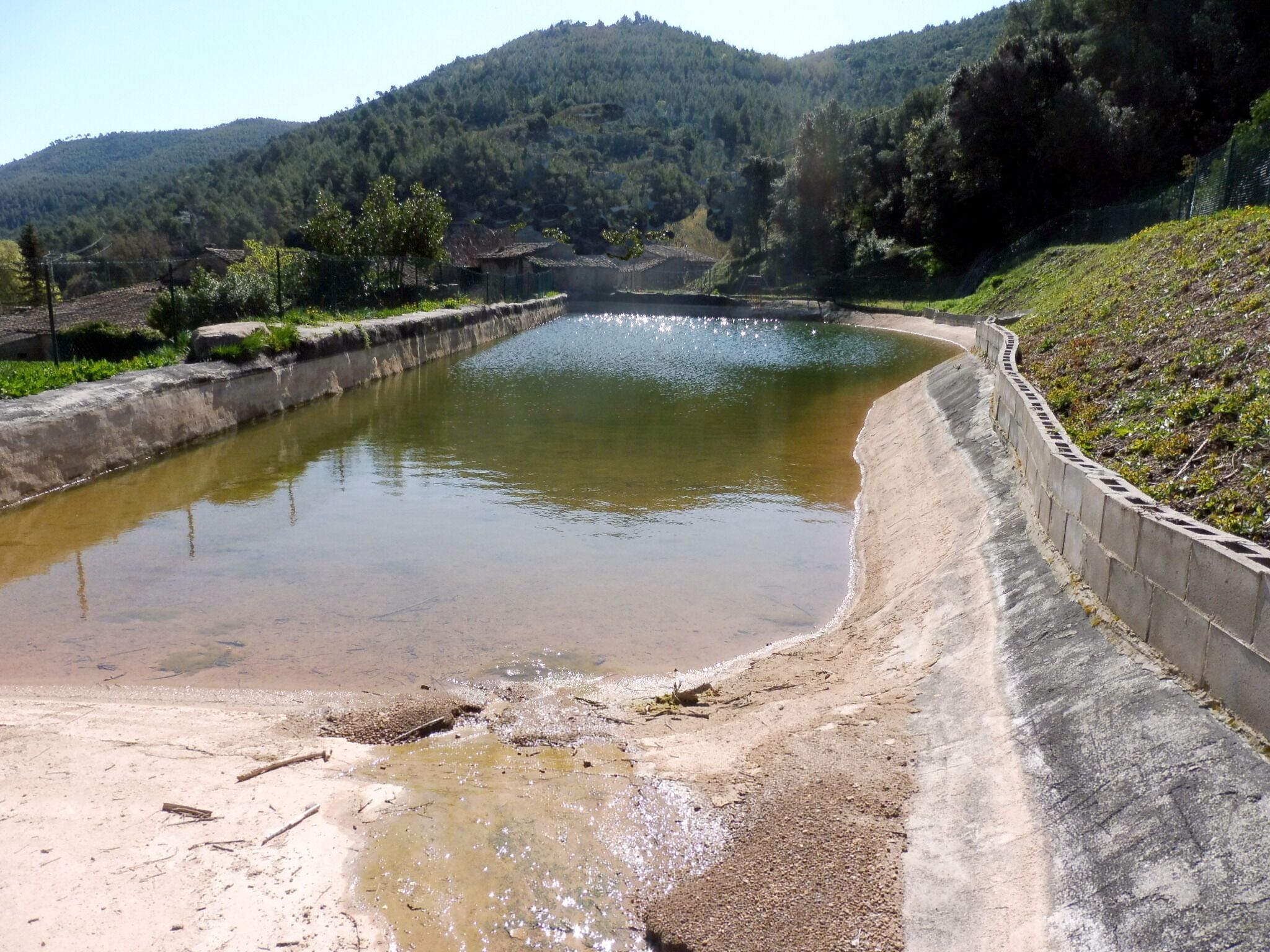 Molí de Castellar (Aguilar de Segarra): la bassa
