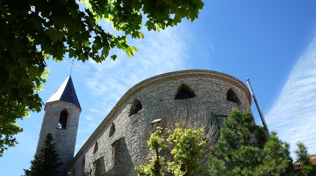 Església parroquial del Sagrat Cor de Sant Guim de Freixenet: vista posterior